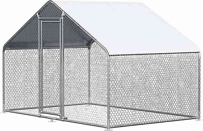 Large Metal Chicken Coop (10 x 13 x 6.5 ft)