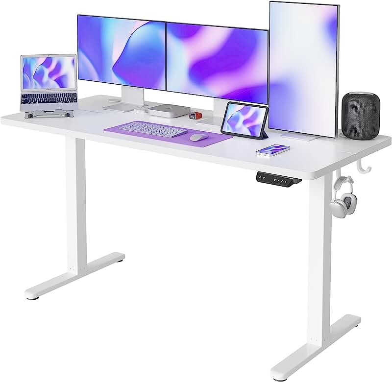 Electric Standing Desk. White