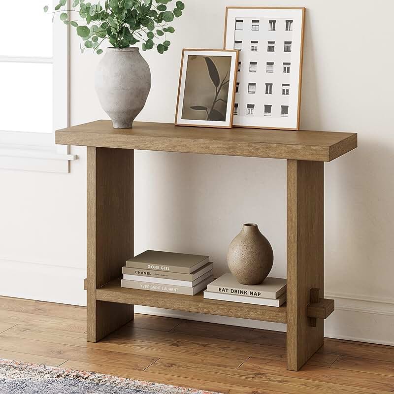 Console Table 31L Dark Taupe 1 Shelf 