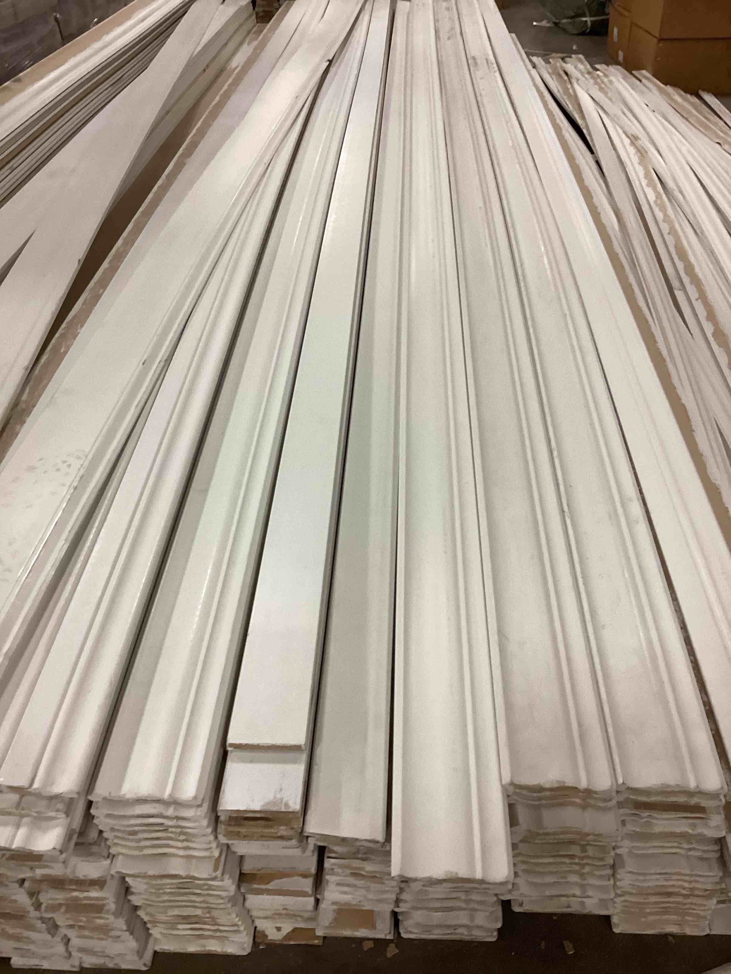 Buyers choice 10 pieces of 16ft primed MDF Crown Molding/baseboard your bid per linear ft 