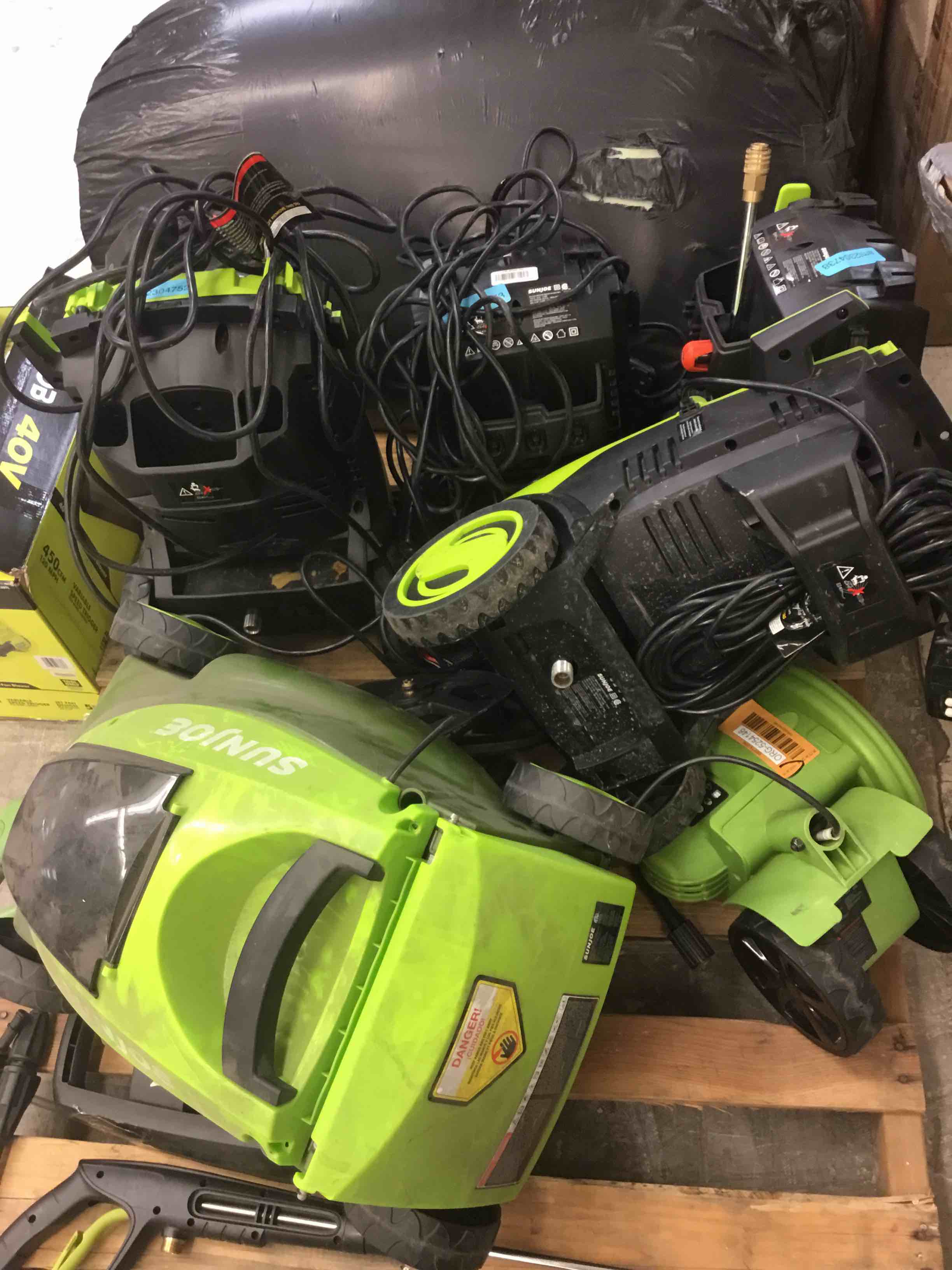 Pallet of Used*Open Box Assorted Pressure washers*Etc