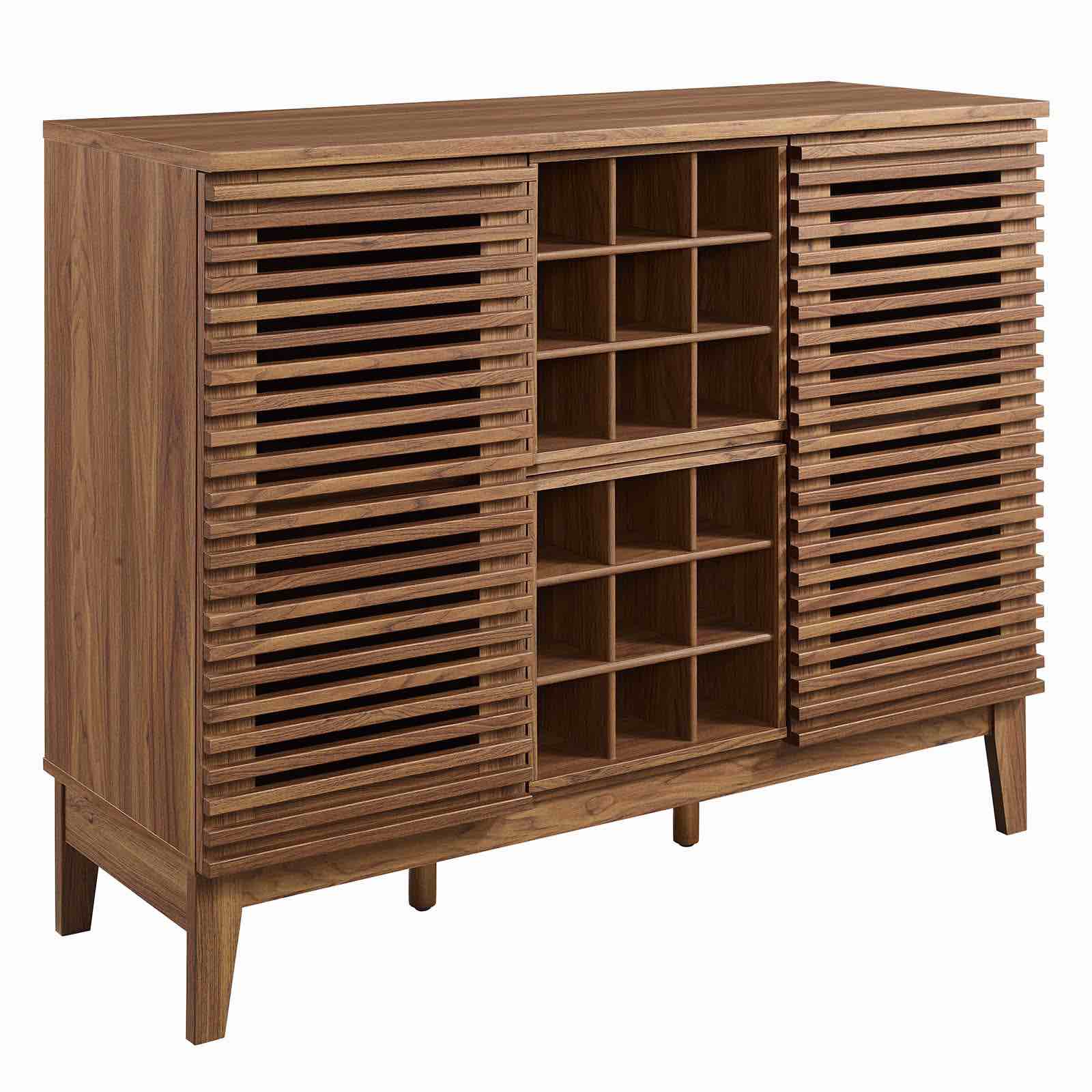 Modway EEI-6156-WAL Render 46 Inch Bar Cabinet, Walnut (incomplete, box 2 of 2 only)