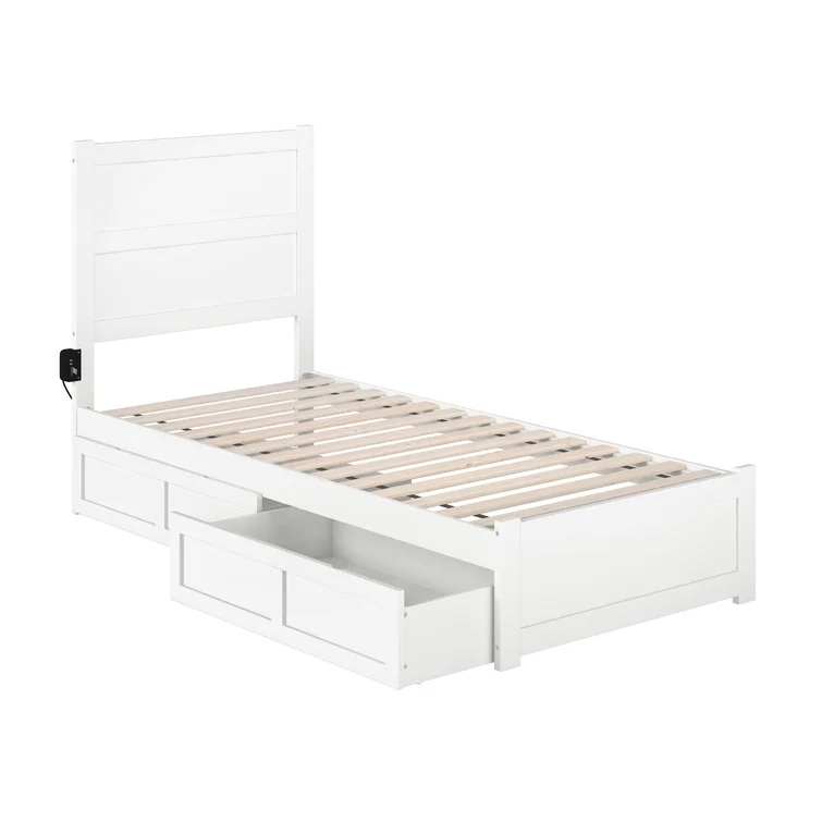 Ney Solid Wood Storage Platform Bed (headboard/footboard only)