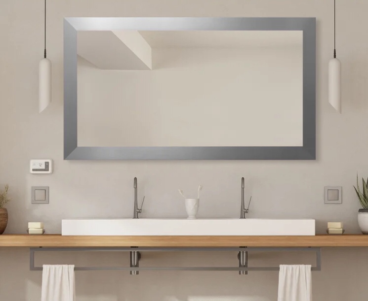 Dematteo Rectangle Wood Wall Mirror 32”x48”
