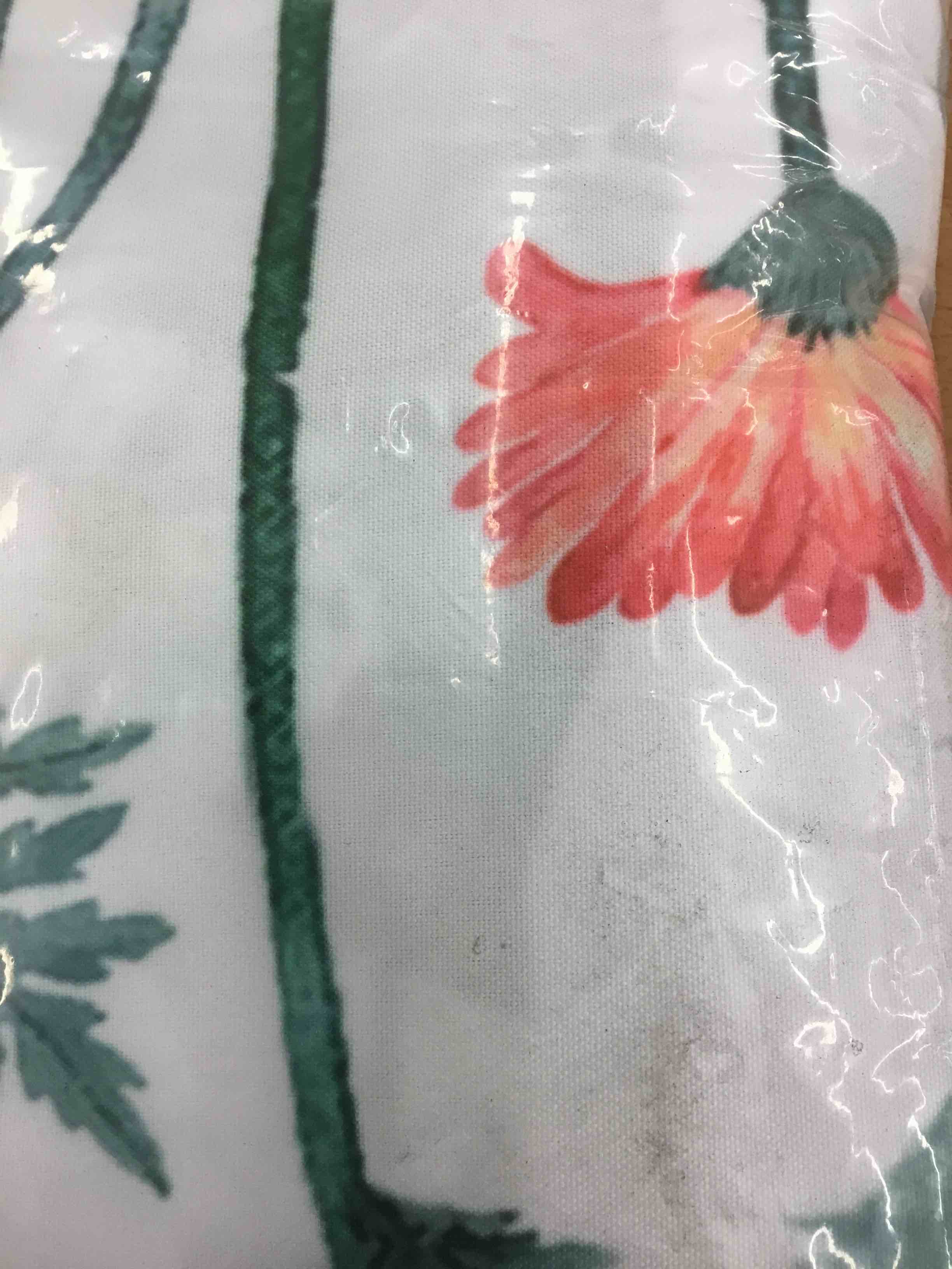 Foecbir floral shower curtain orange 72x72