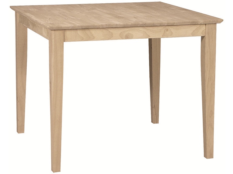 T-3636T / T-30S Square Table (top only) / Shaker Leg T-3636T