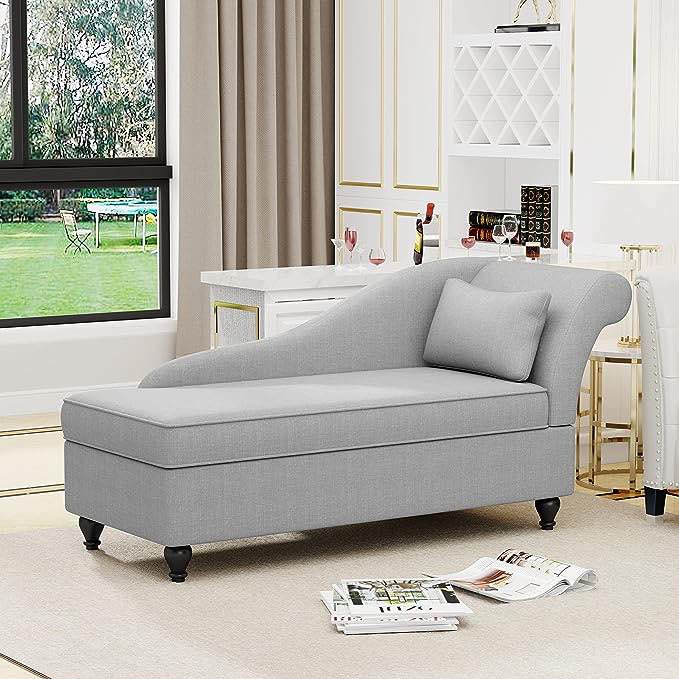 4 in 1 chaise Longue with storage 9302A20GRY (Similar to stock photo)