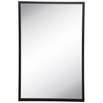 METAL FRAME MIRROR BLACK 