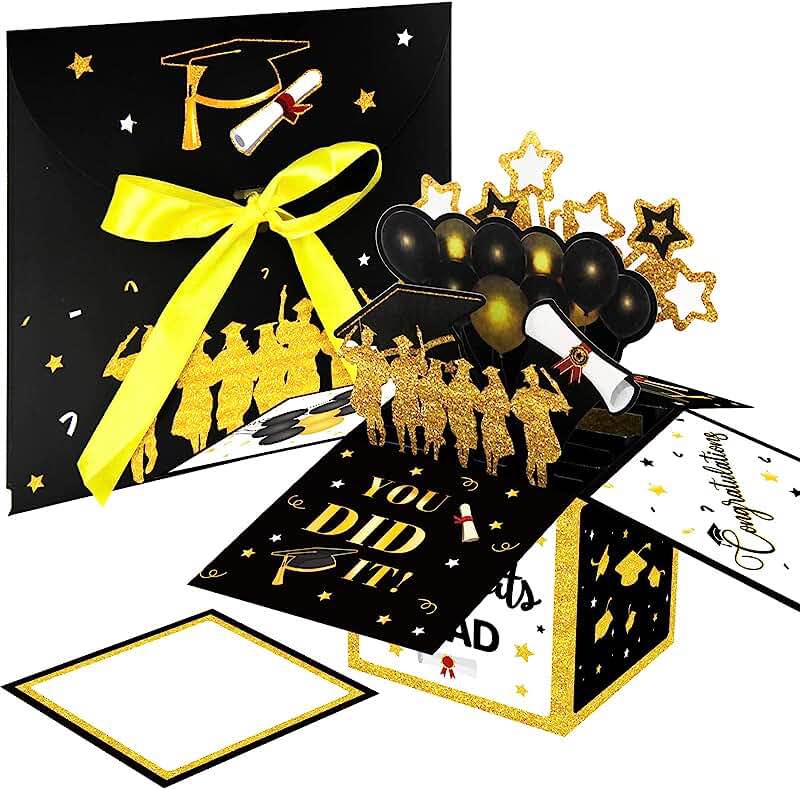 ceiba tree Graduation Pop Up Card Congrats Grad Greeting Card 3D Class of 2023 Notecard with Envelopes