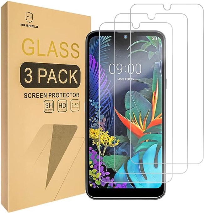 Mr.Shield [3-PACK] Designed For LG K50 / LG K50 2019 [Tempered Glass] Screen Protector with Lifetime Replacement