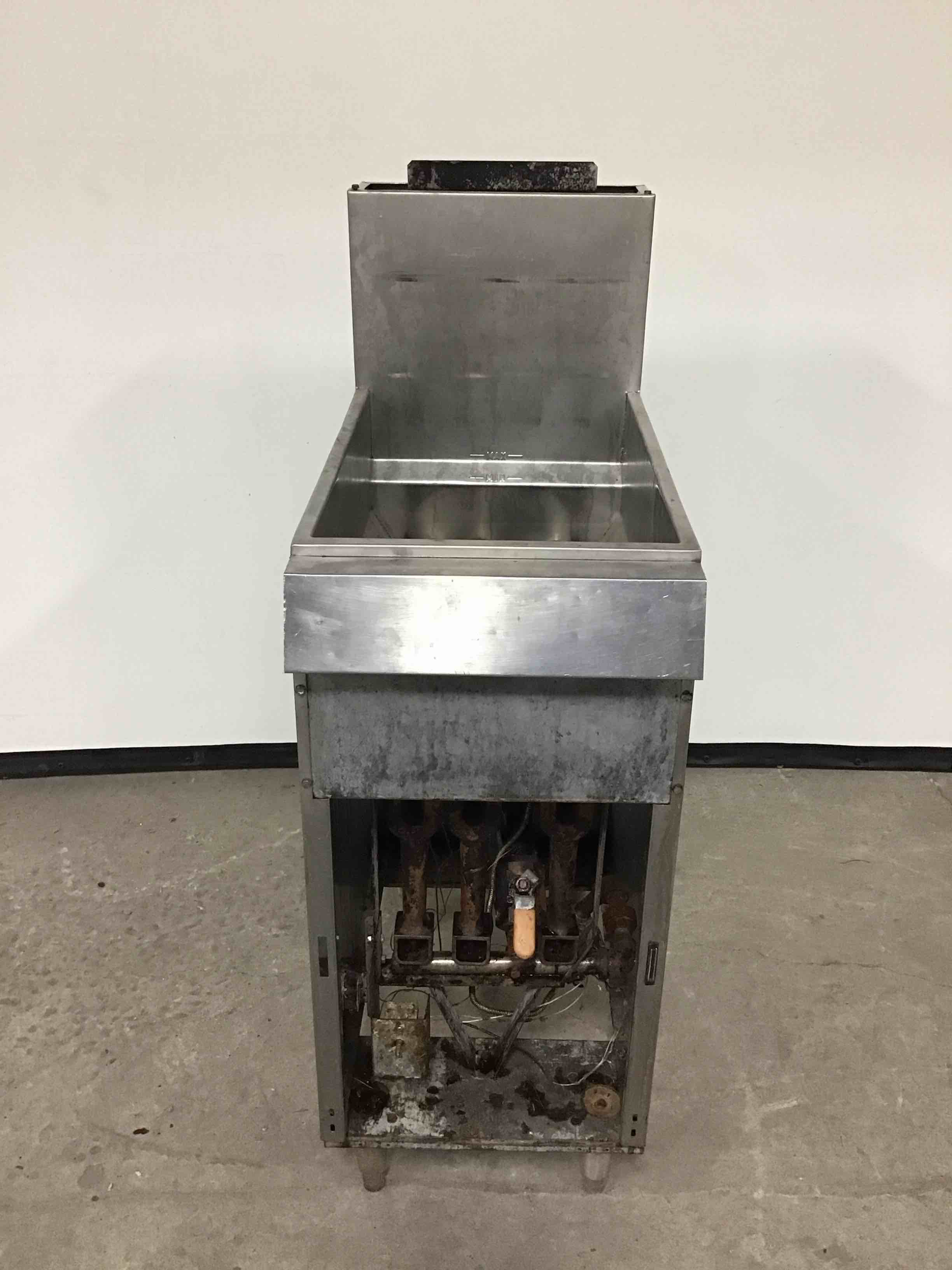 STAINLESS STEEL NATURAL GAS FRYER