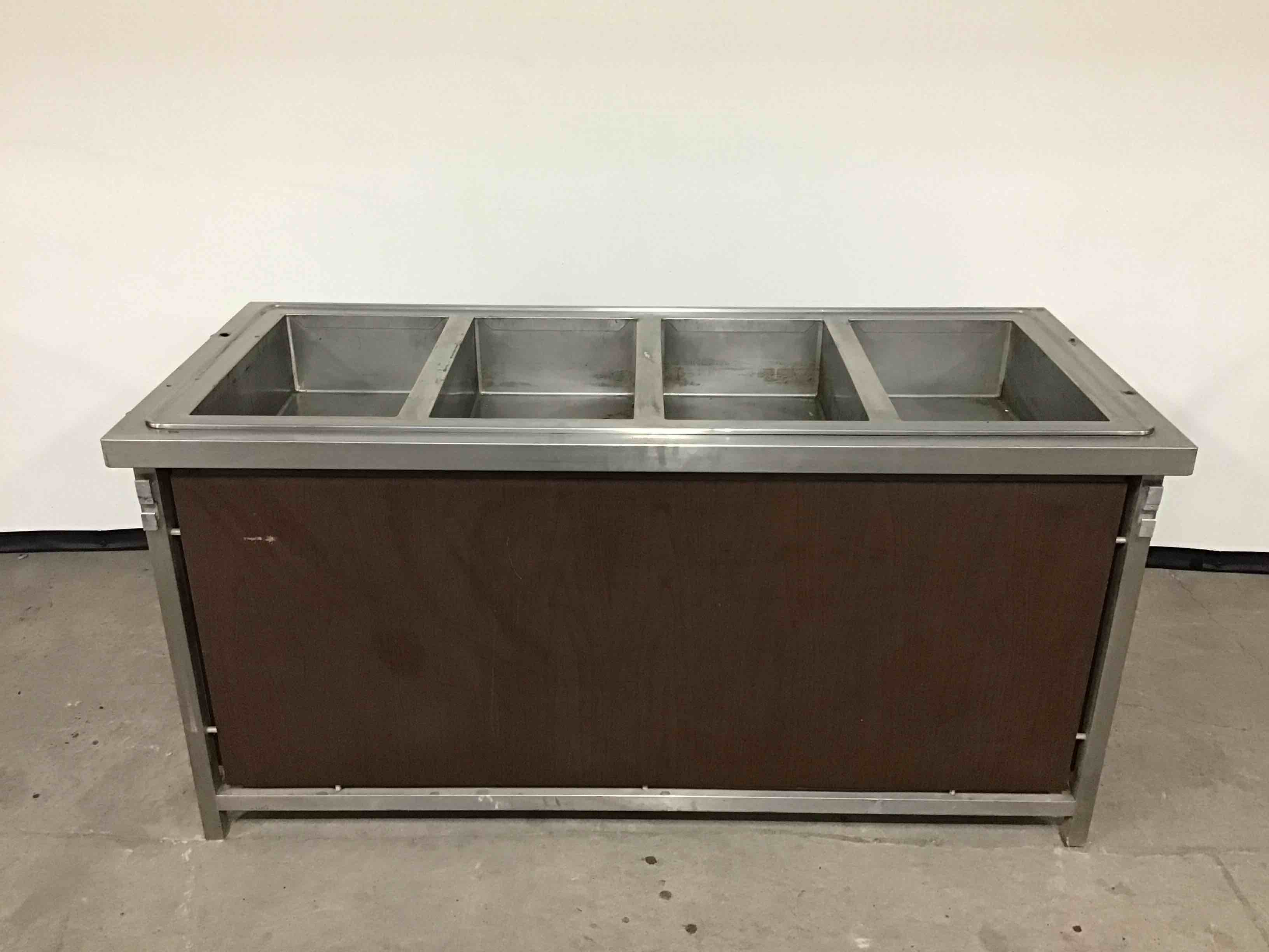 AMI 4 COMPARTMENT SET-N-HOLD STEAM TABLE