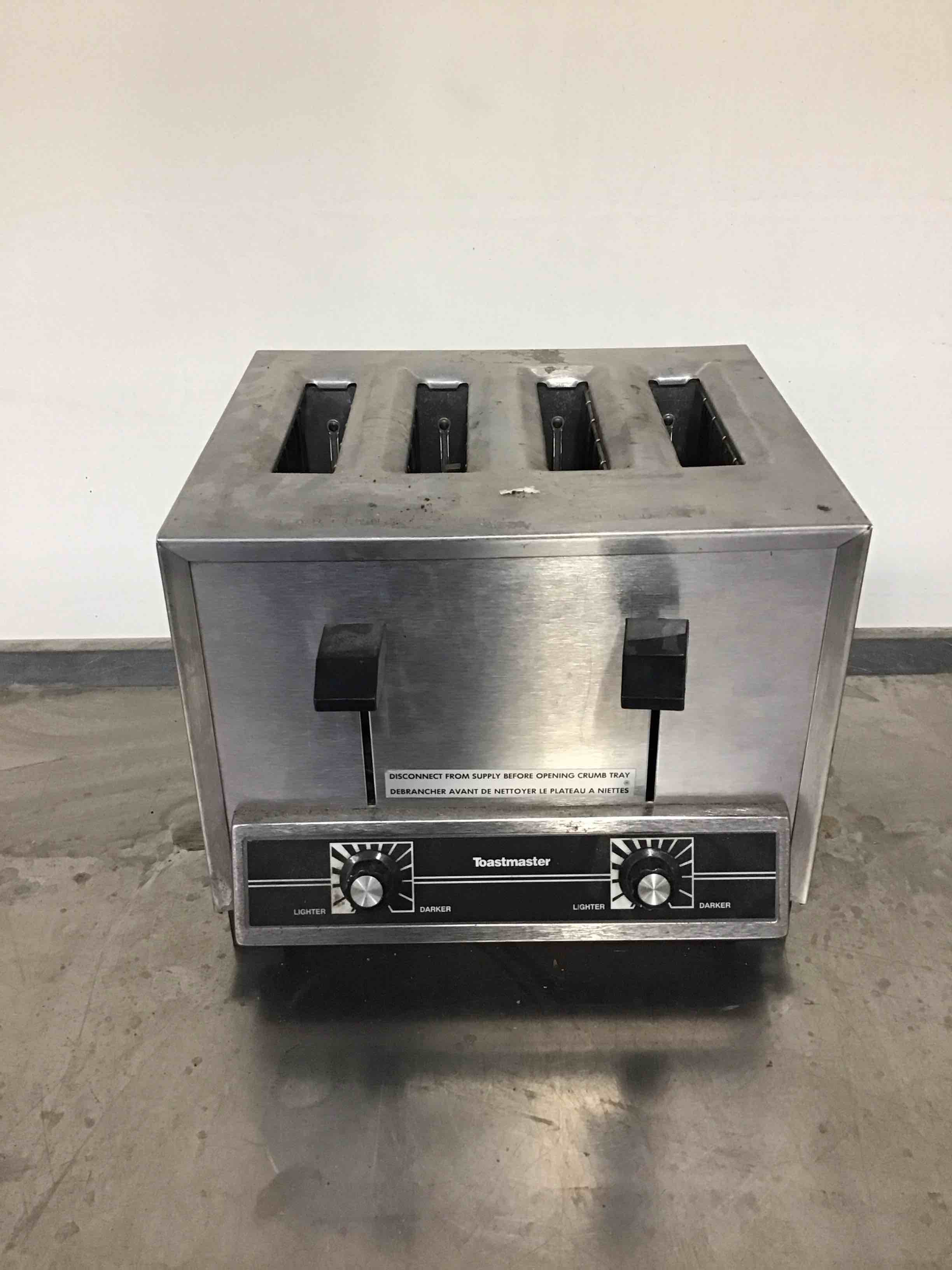TOASTMASTER COMMERCIAL STAINLESS STEEL 4 COMPARTMENT TOASTER