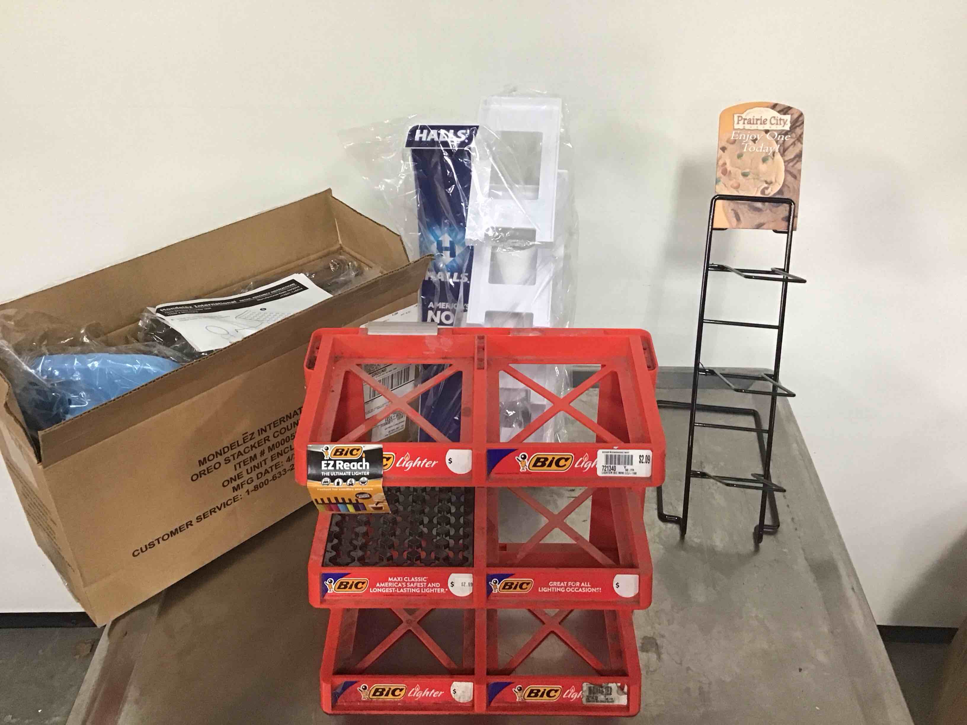 VARIOUS MERCHANDISER RACKS