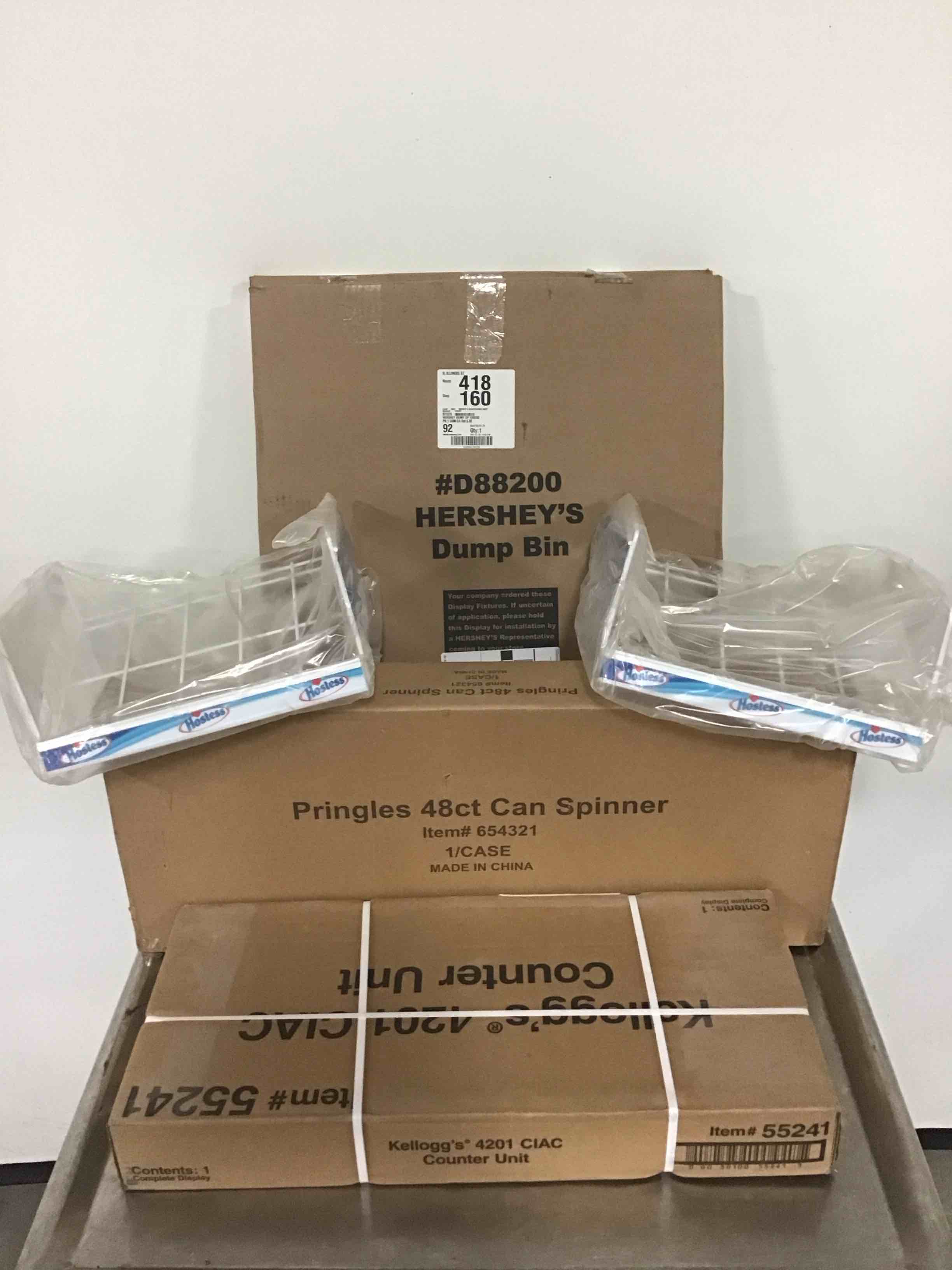 VARIOUS CARDBOARD AND RACK MERCHENDISERS