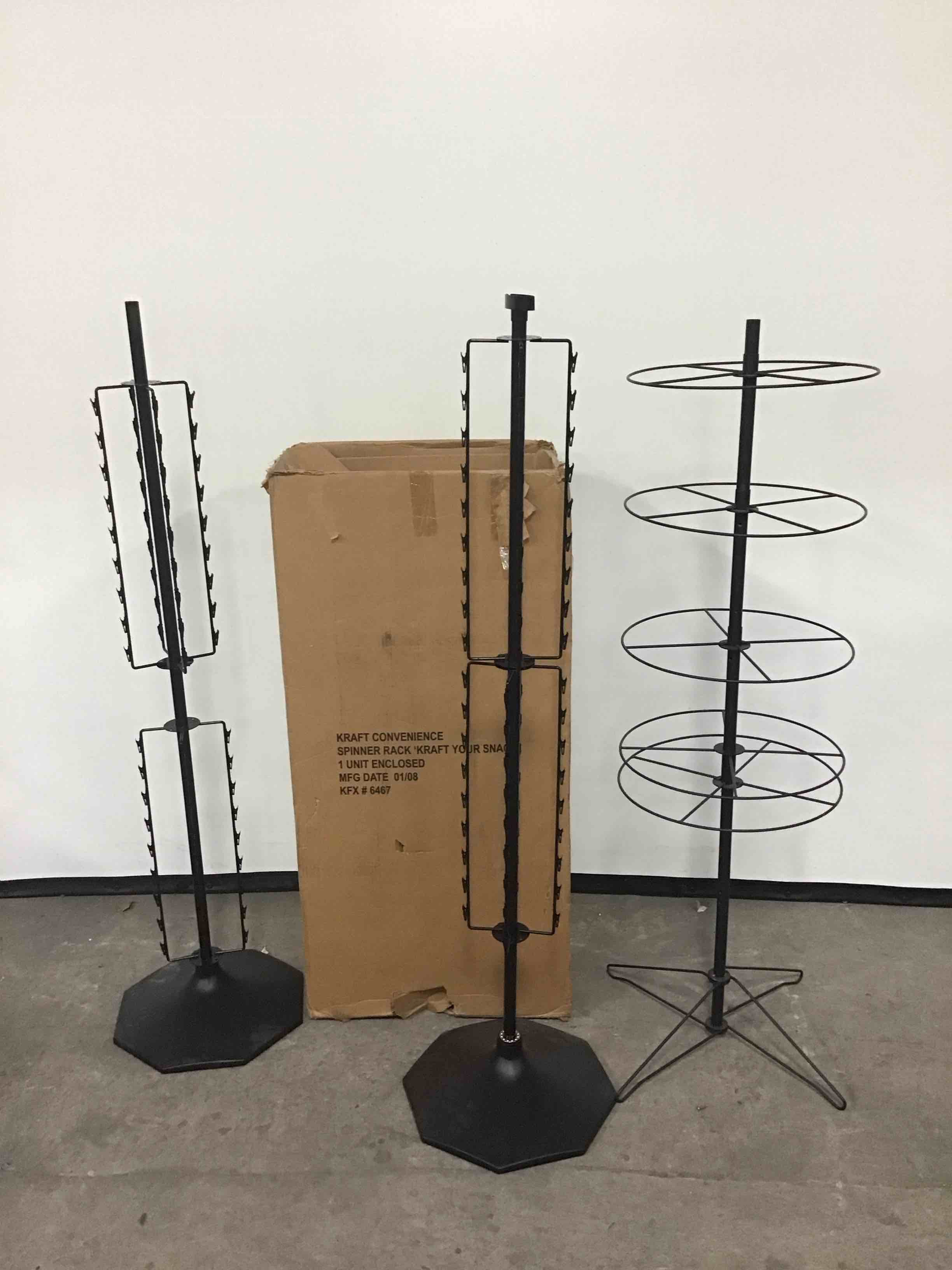 VARIOUS SPINNING RACK MERCHANDISERS