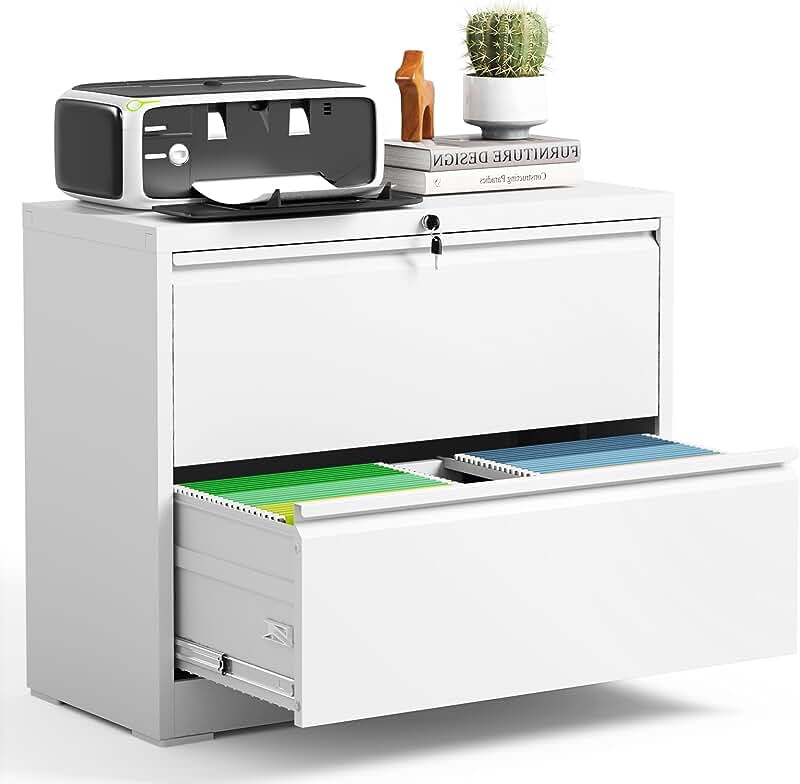 2 Drawer 36 In W Lateral File cabinet 