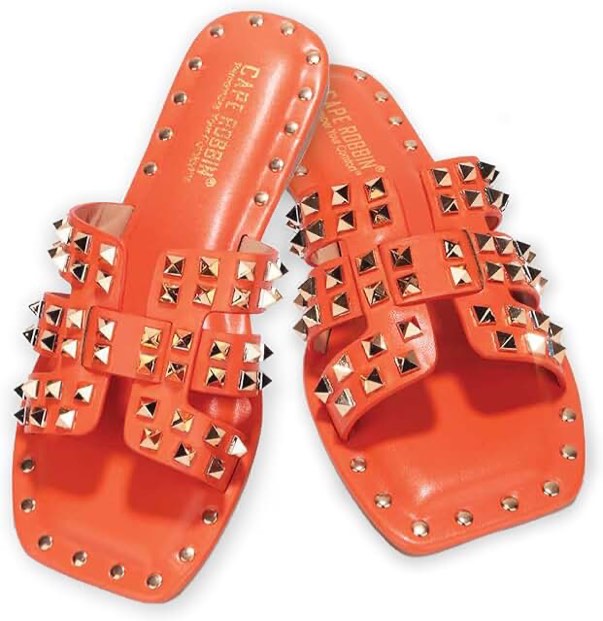 Fashion Orange Sandals Size 6.5