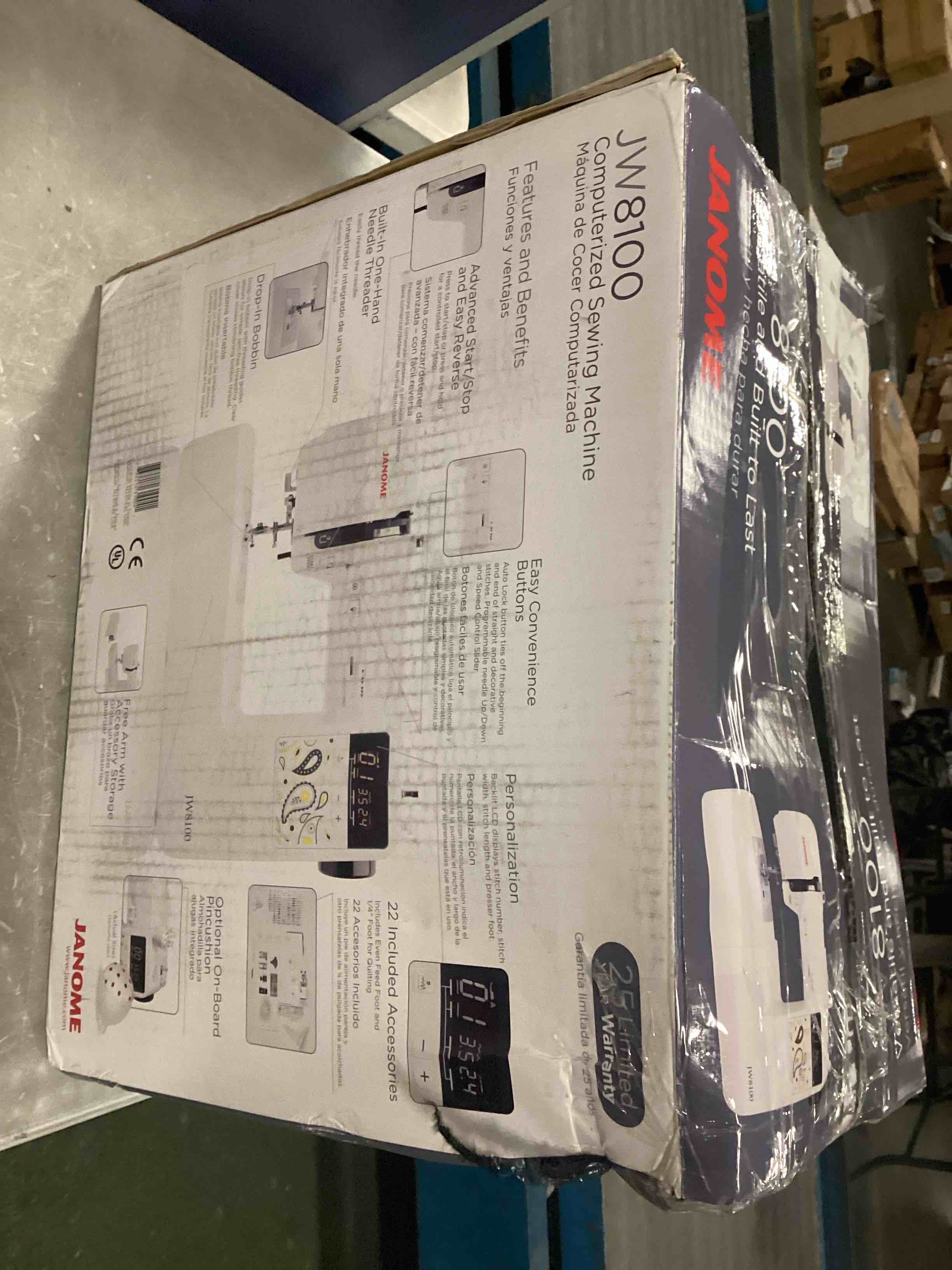 Janome JW8100 FullyFeatured Computerized Sewing Machine with 100