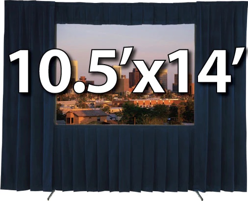DA-LITE 10.5x14 FEET DELUXE FAST FOLD FRONT AND REAR SCREEN, TRUSS AND DRESS KIT