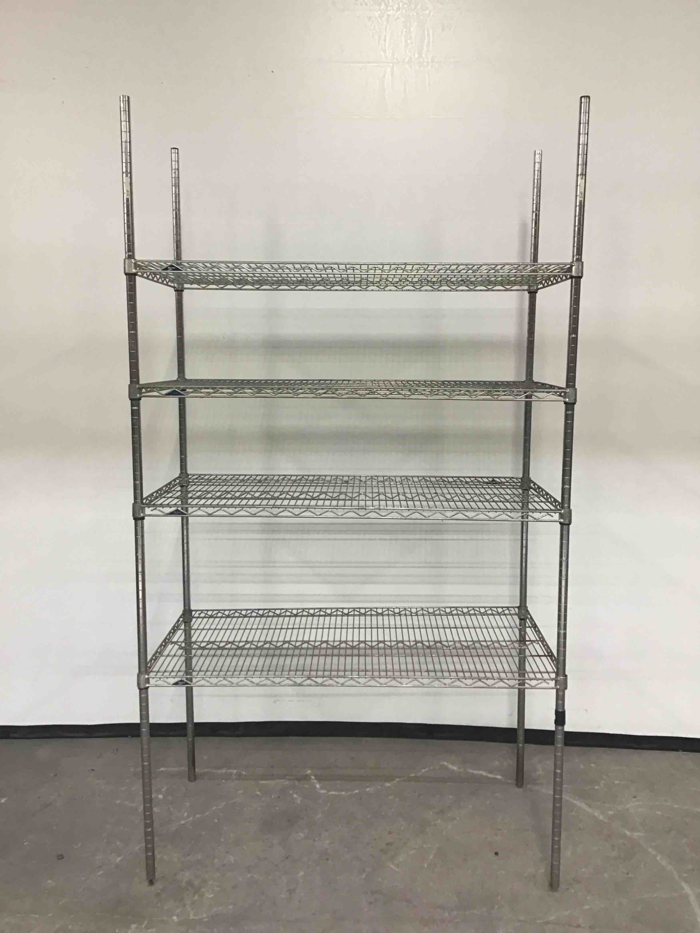 METRO 4 TIER CHROME PLATED WIRE RACK