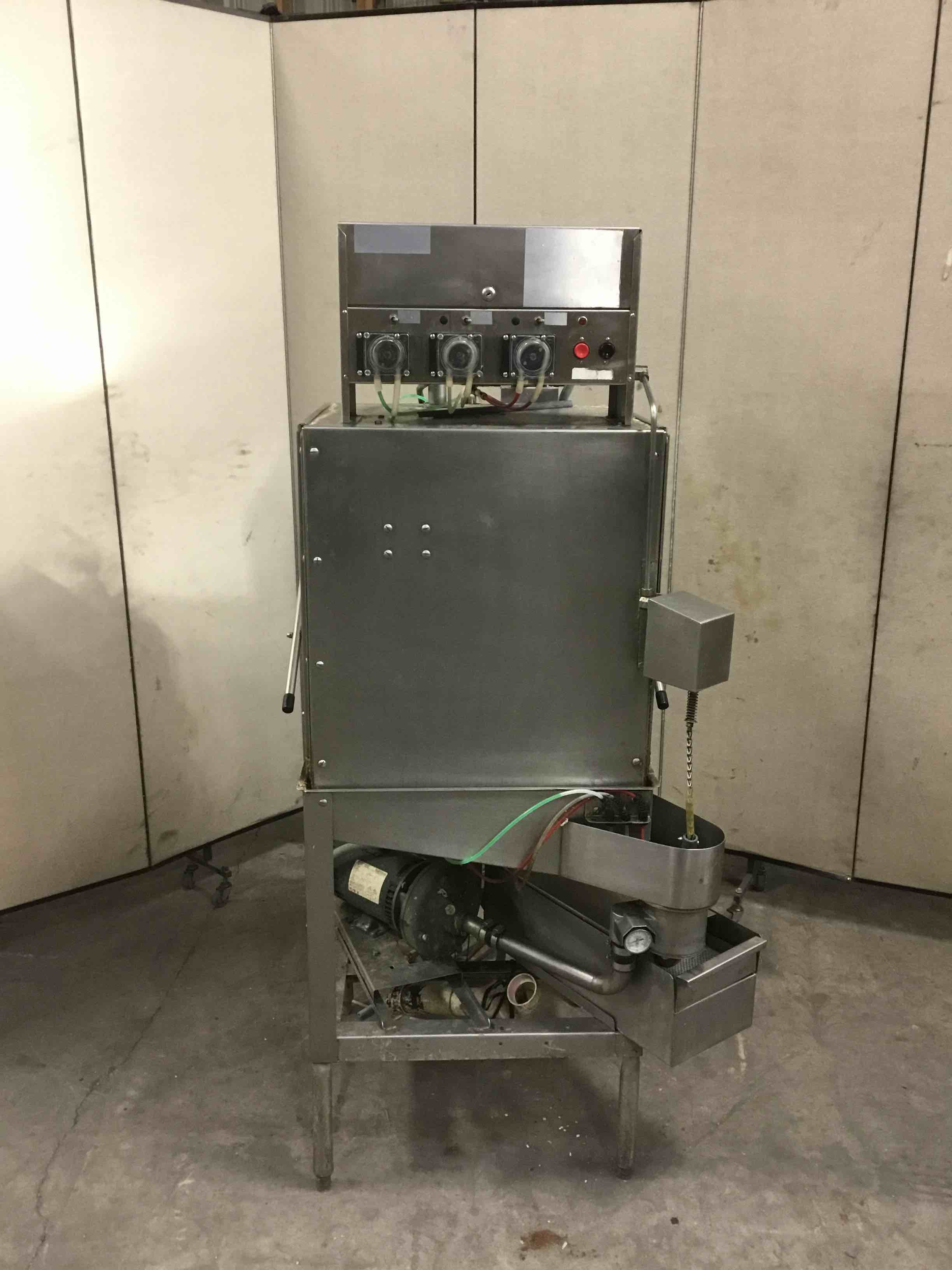 ECOLAB 2 DOOR PASS THRU UPRIGHT LOW TEMP DISHWASHER 