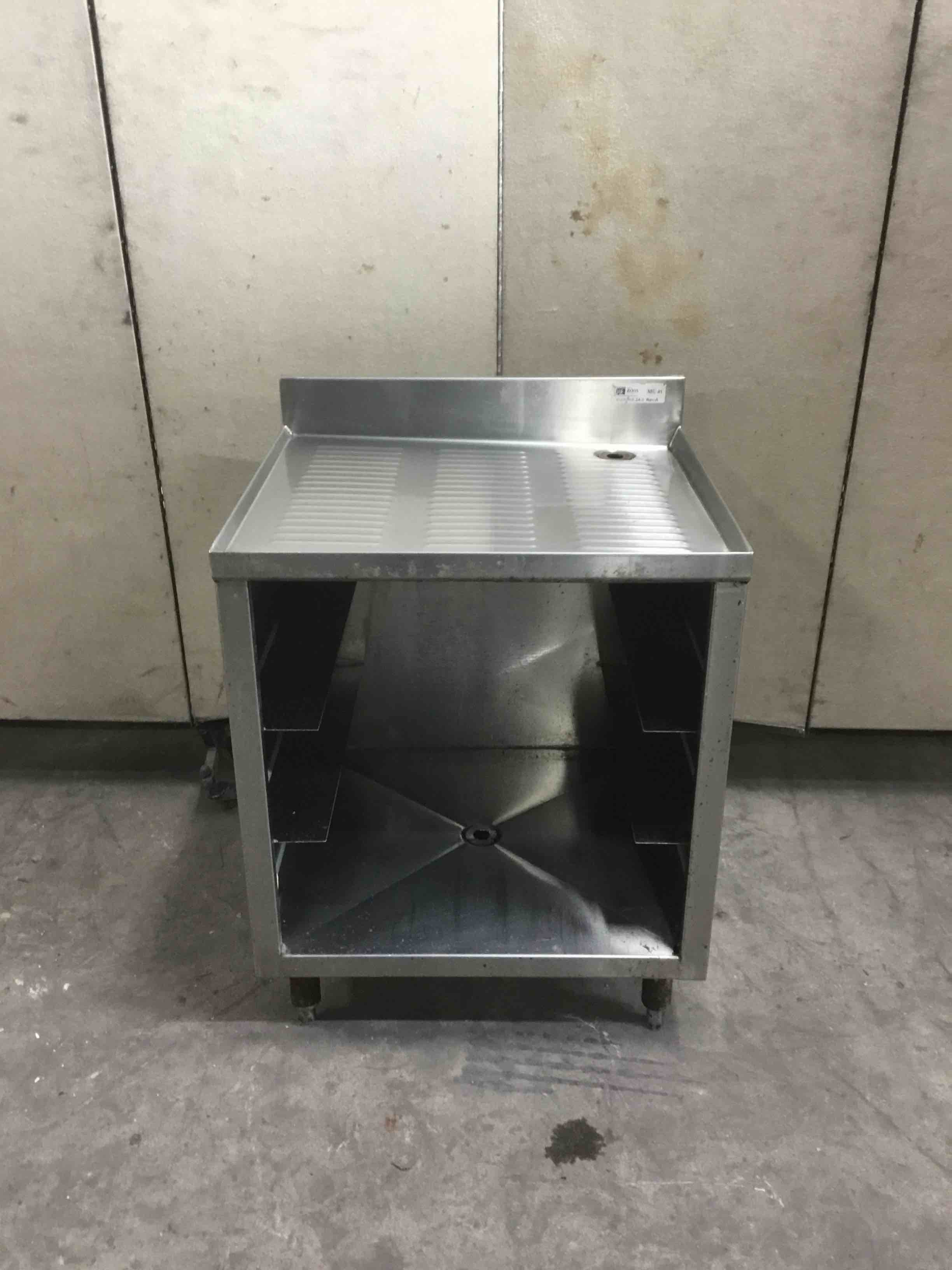 BOOS 24 INCH STAINLESS STEEL BACK BAR GLASS RACK DRYING STATION 