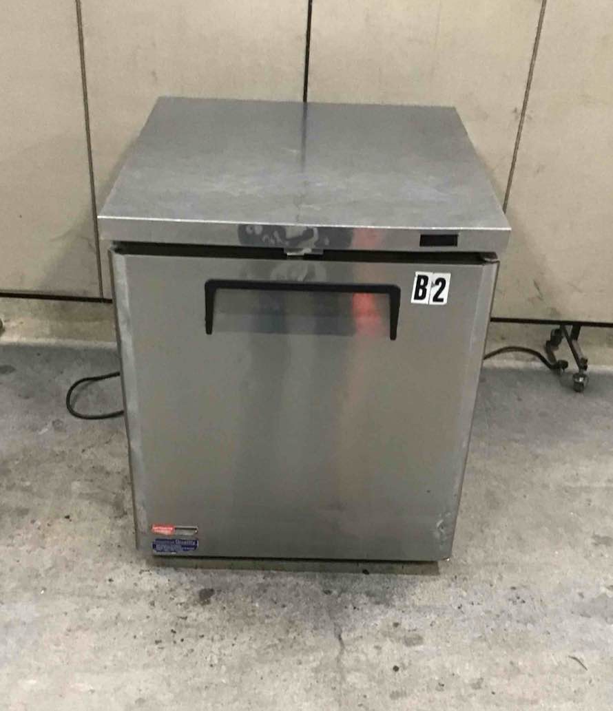 TURBO -27 INCH STAINLESS STEEL 1-DOOR UNDER COUNTER FREEZER