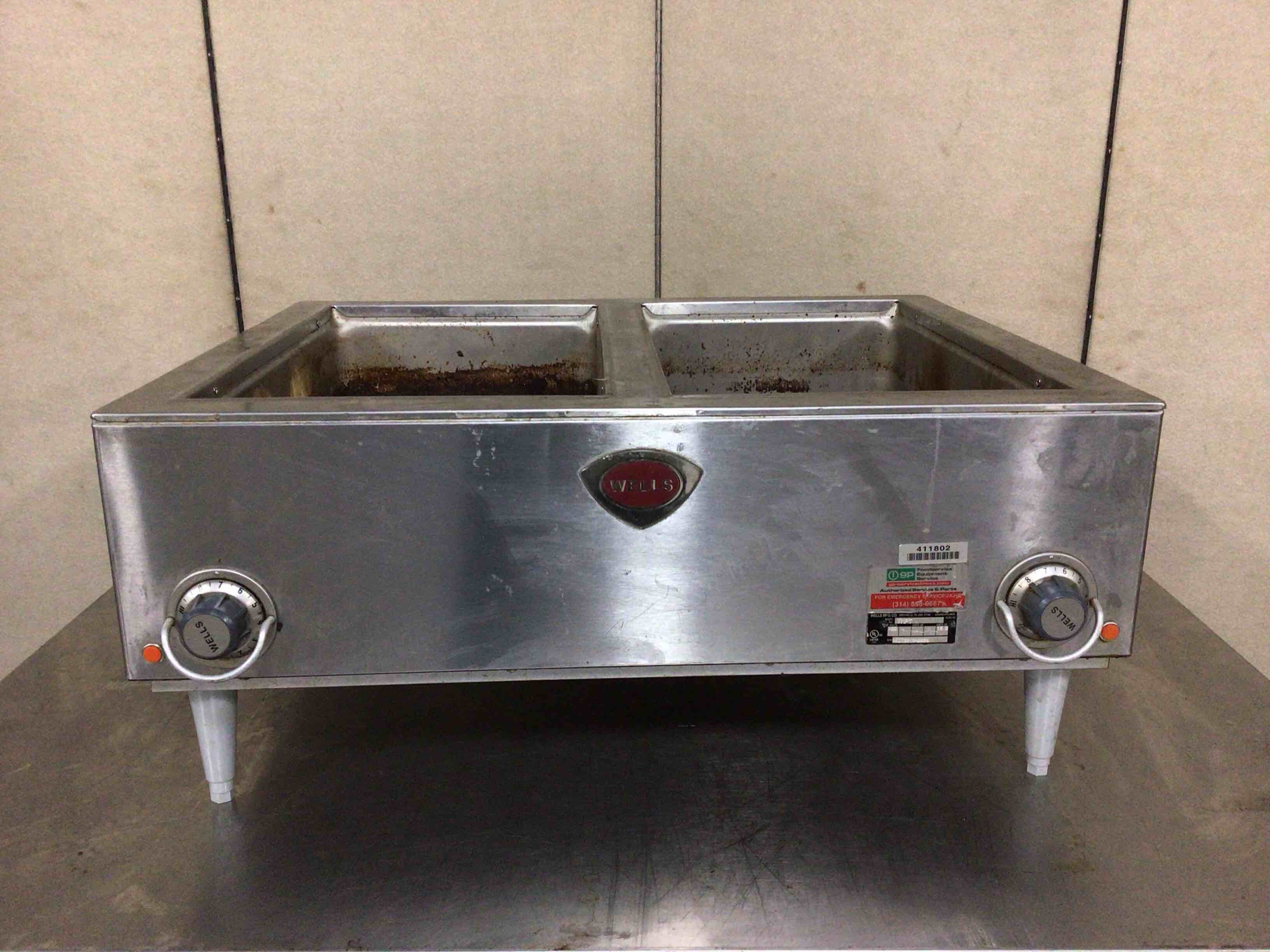 WELLS COUNTERTOP 2 COMPARTMENT FOOD WARMER