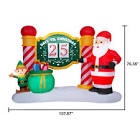 Holiday Time Countdown to Christmas Inflatable Sign