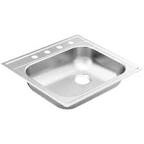 Moen 25 x 22” Single Bowl SS Sink 