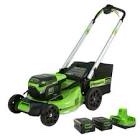 Greenworks LMB455 80V 21" Cordless Self-Propelled Mower w/ Two 2ah Batteries