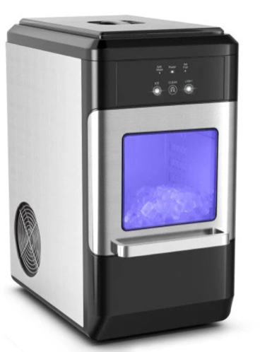 Costway Black Ice Maker Countertop 44lbs Per Day with Ice Shovel and Self-Cleaning