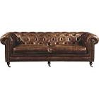 Moe's Home Collection Birmingham Leather Sofa Brown
