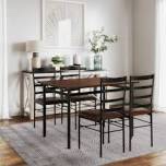 1+4/Dinner table set brown 