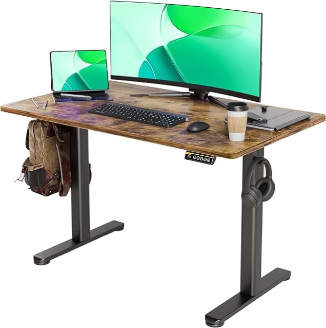 WHITE ELECTRIC STANDING DESK