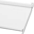 Roller Window Shades, Black Blinds for Windows with Thermal Insulated, UV Protection Roll Down Blackout Shades for Home and Office (73" W x 68" L, White) 73"W x 68"L White