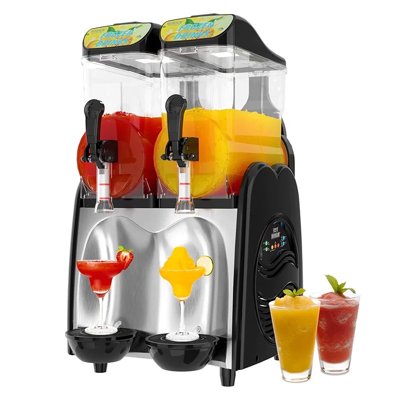 Commercial Slushy Machine 110V 860W Stainless Steel Margarita Smoothie Frozen Drink Maker 