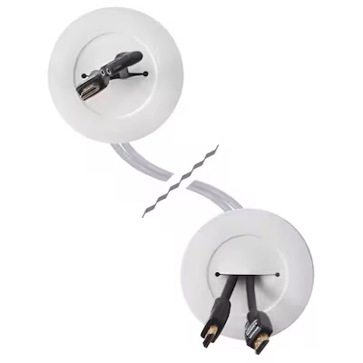 Sanus 3-3/4-in x 3.75-in PVC White Flat Screen Tv Kit