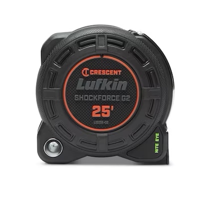 Crescent Lufkin Shockforce Nite Eye G2 25-ft Tape Measure