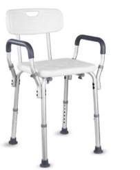 Hairby Brand Shower Chair with Back and Arms 