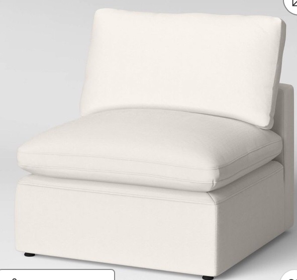 ( incomplete box 1 of 2) ( black ) OAH Armless chair meas :30.5”x 15.5”H 1pc 