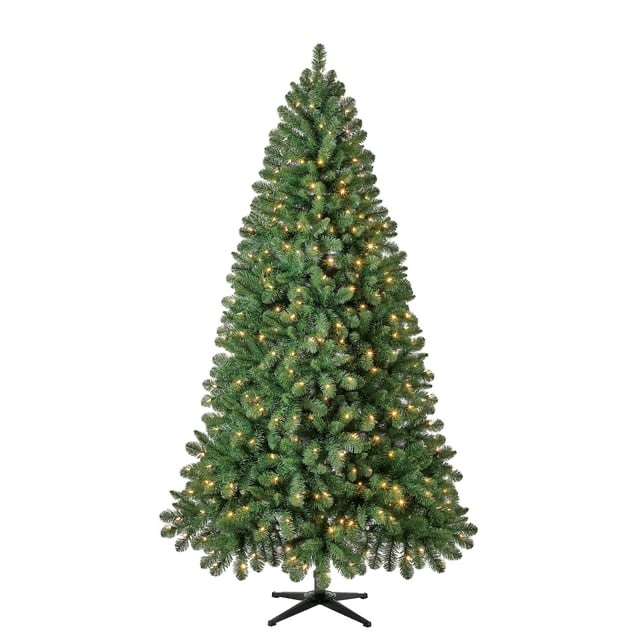 7.5 ft Pre-Lit Kennedy Fir Artificial Christmas Tree, Color-Changing LED Lights, by Holiday Time
