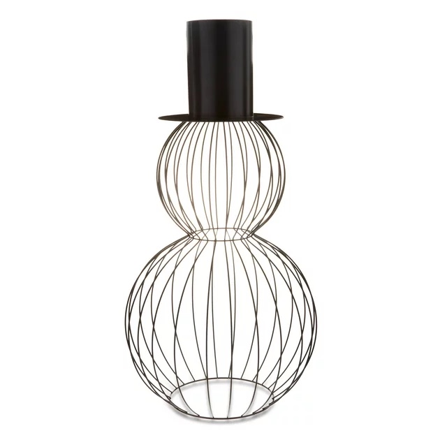 Black Wire Snowman Outdoor Décor, 28 in, by Holiday Time