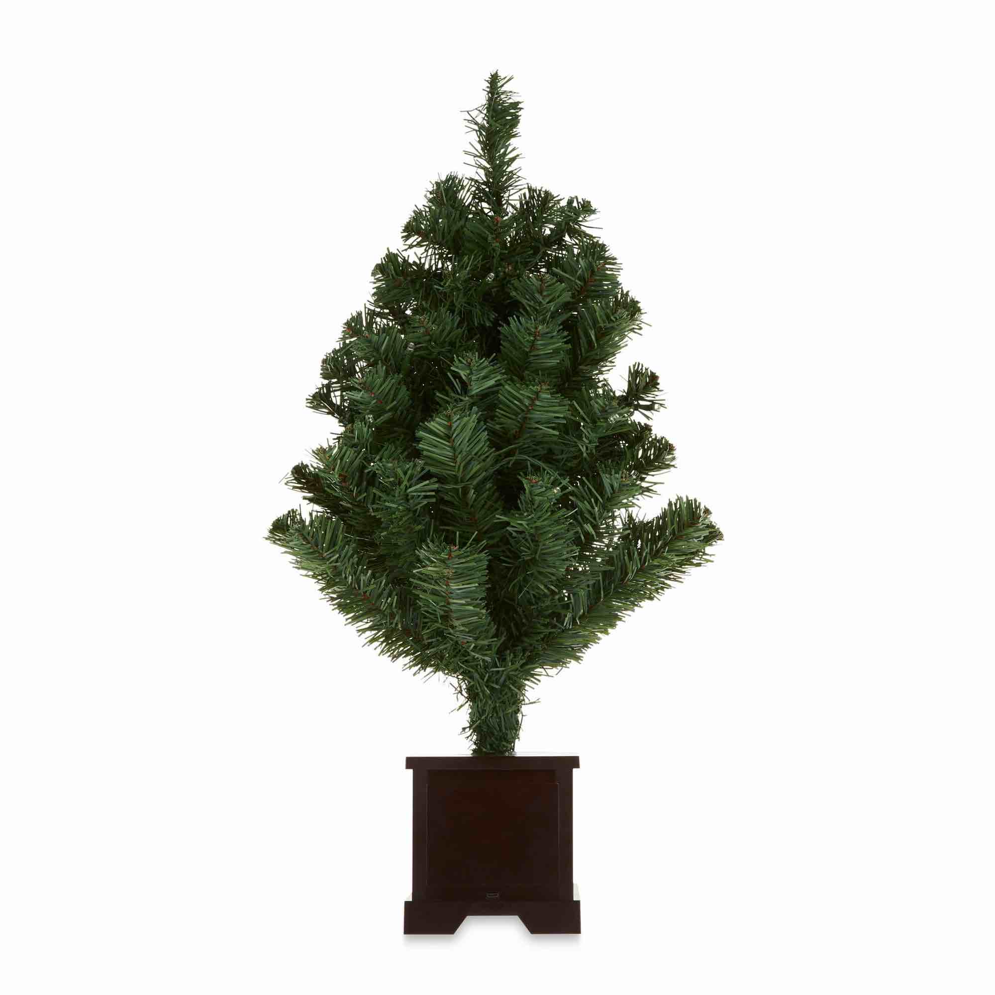 24" Prelit Rotating Christmas Tree with 8 Christmas Melodies by Holiday Time