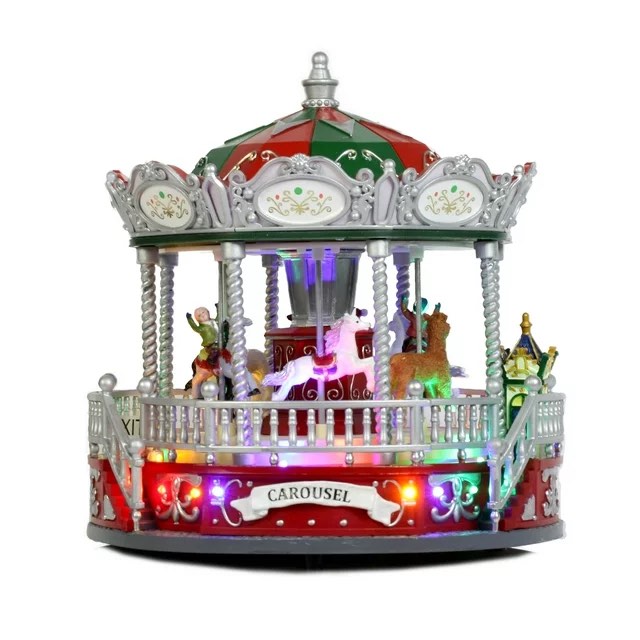 Holiday Time Carousel Decoration