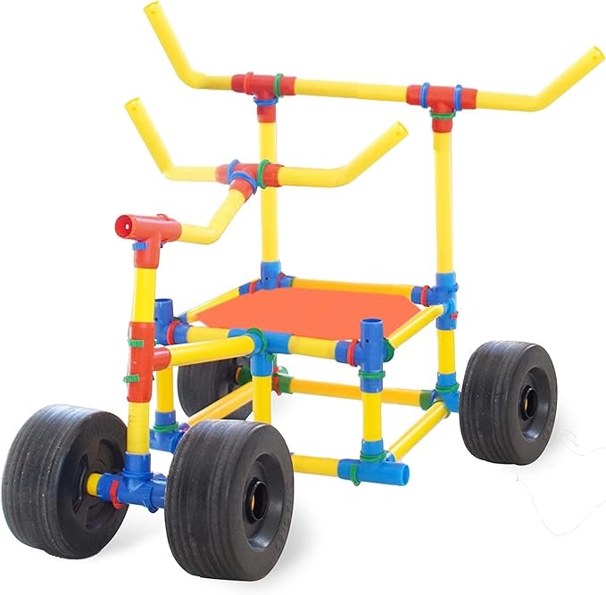 Tubelox Deluxe Building Set - The Ultimate Kids STEM Toy Set - Create Anything - Supports Kids Weight for Endless Possibilities | 220 Piece Set