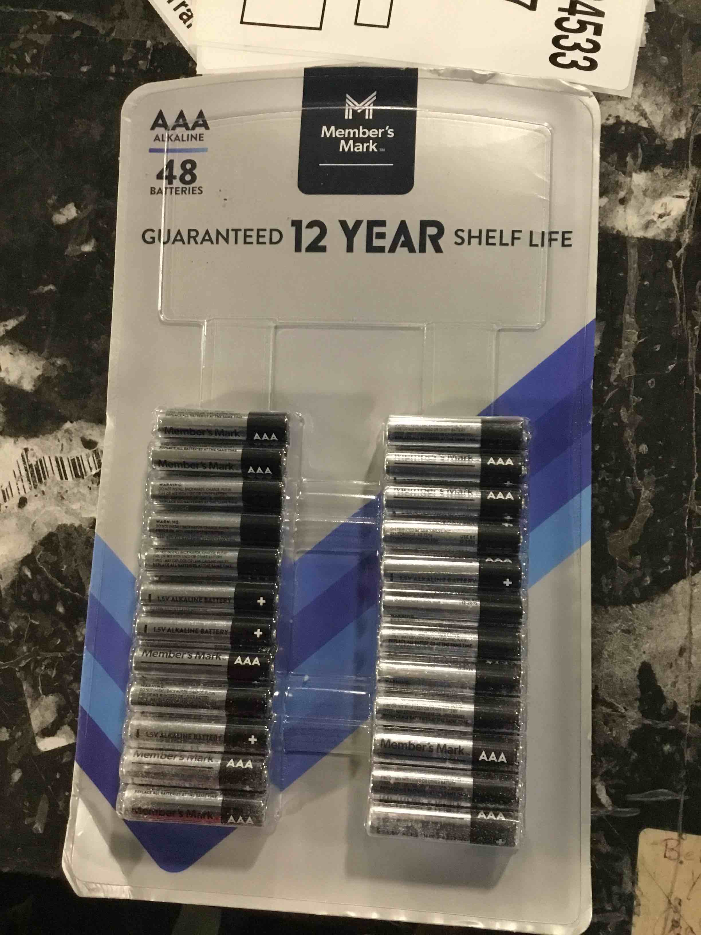 Member's Mark Alkaline AAA Batteries (48 Pack)
