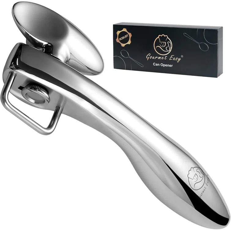 Gourmet Easy Stainless Steel Manual Can Opener (Part number: CANOPEN) by Gourmet Easy