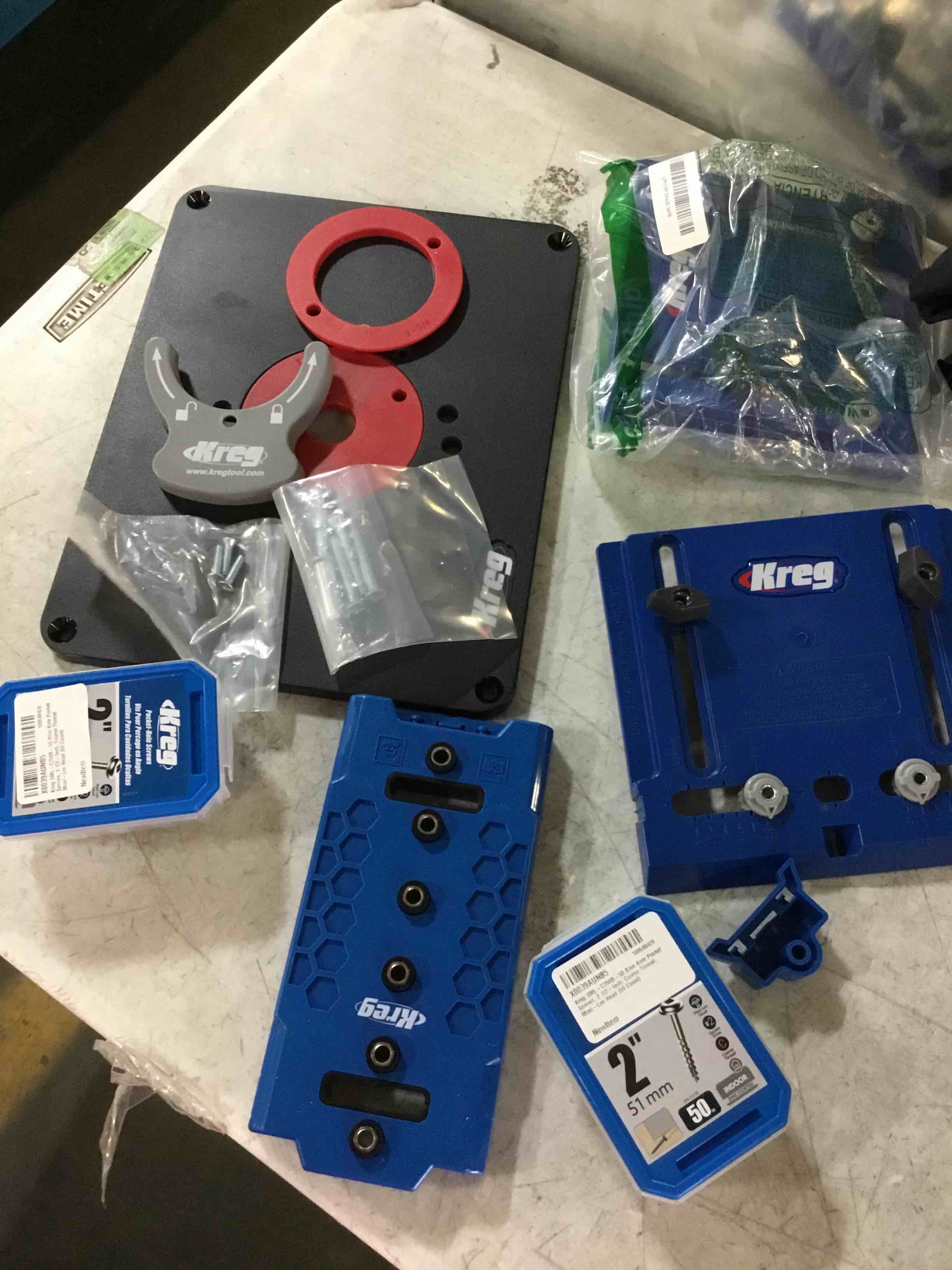 assorted of Kreg tools may vary